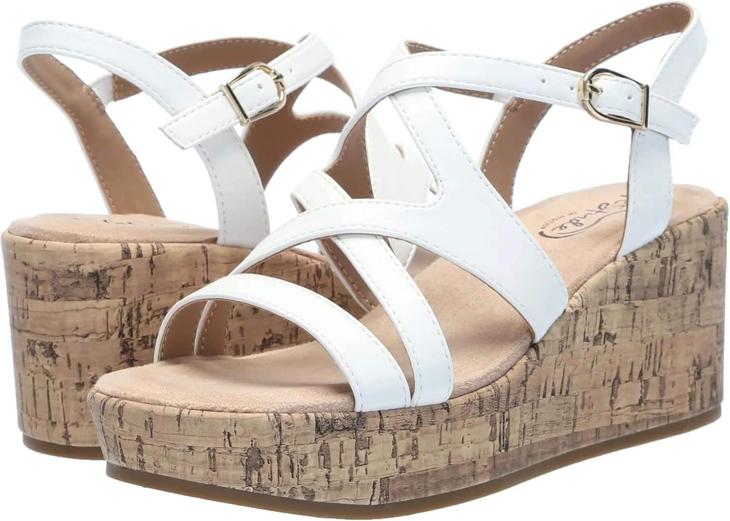 LifeStride Women's Bailey Strappy Platform Wedge Sandals