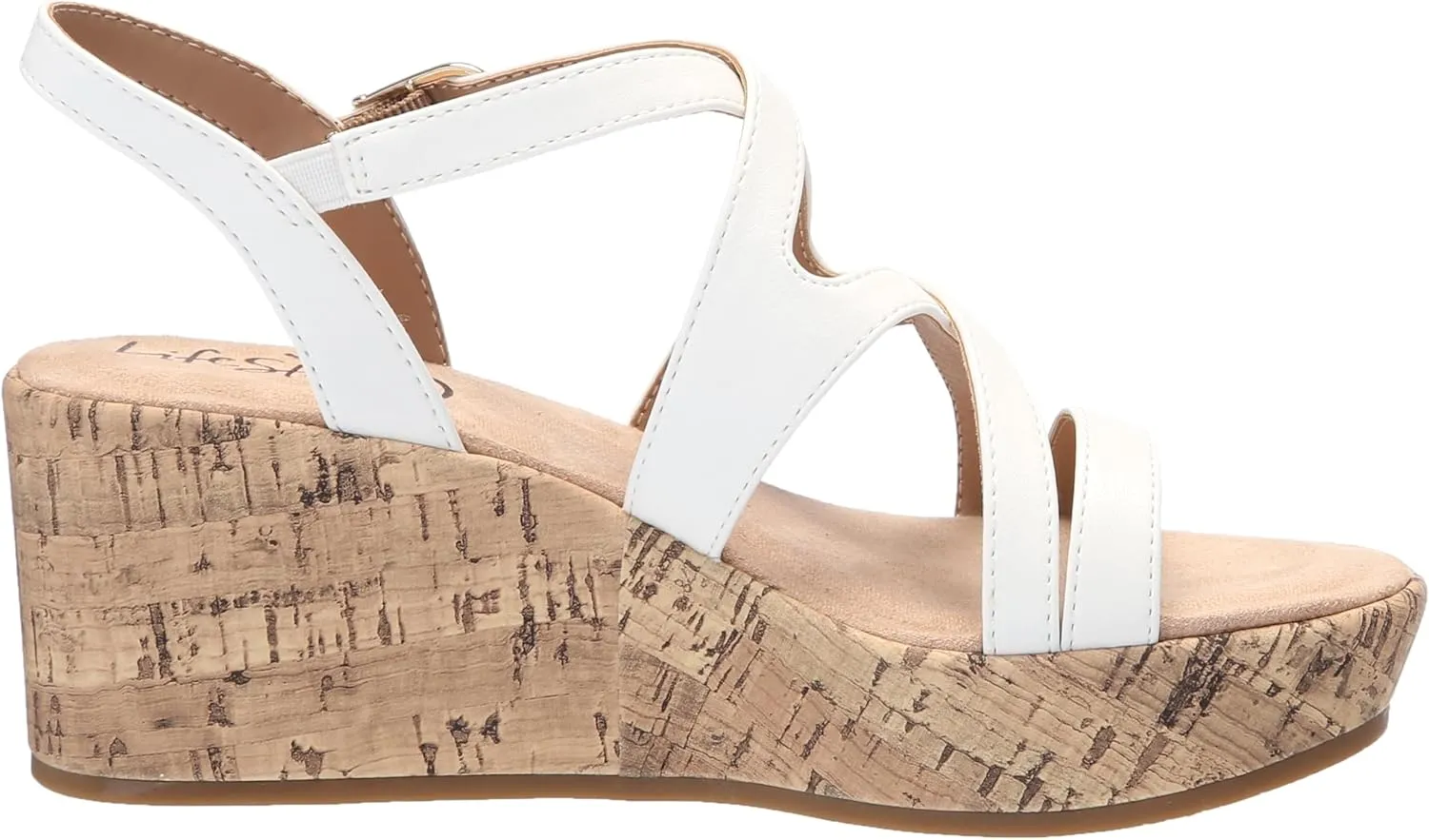 LifeStride Women's Bailey Strappy Platform Wedge Sandals