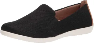 LifeStride Womens Next Level Slip-On Sneaker, Black, 9 Wide US