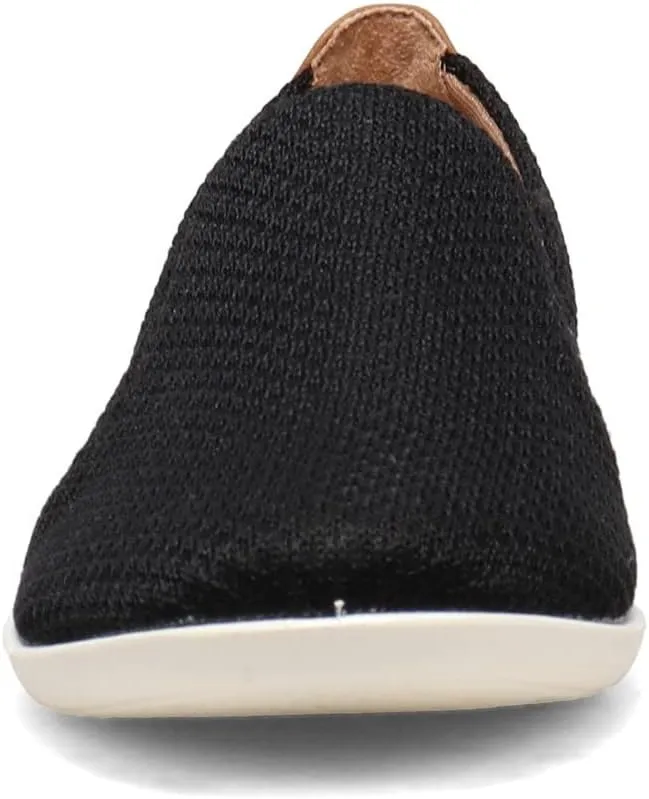 LifeStride Womens Next Level Slip-On Sneaker, Black, 9 Wide US