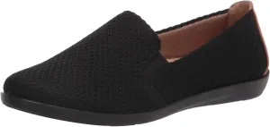 LifeStride Women's Next Level Slip-On Sneaker, Black/Black, 5