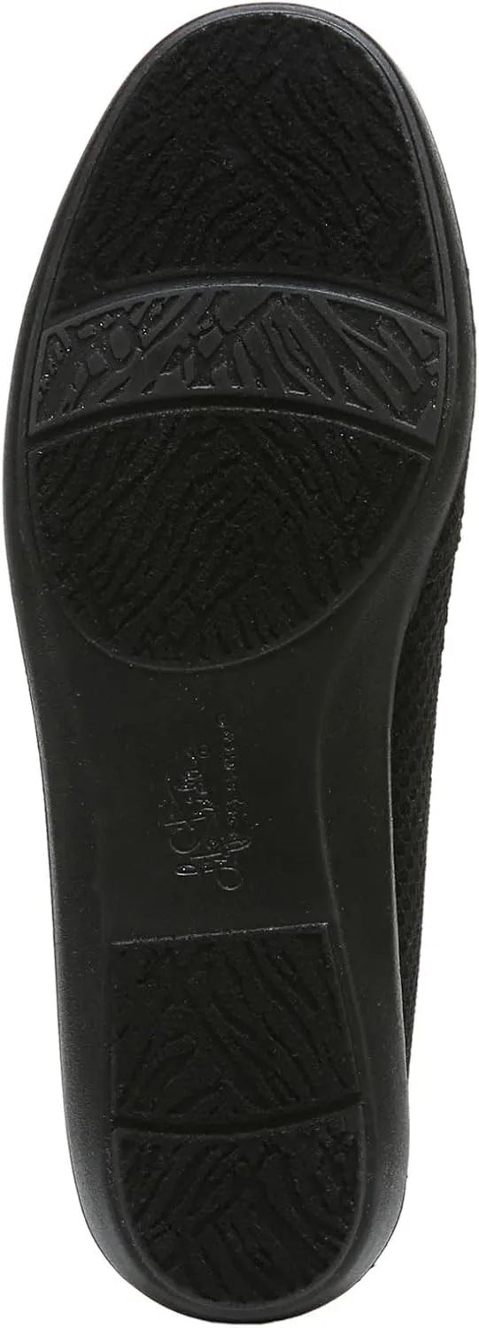 LifeStride Womens Next Level Slip-On Sneaker, Black/Tan, 9.5 US