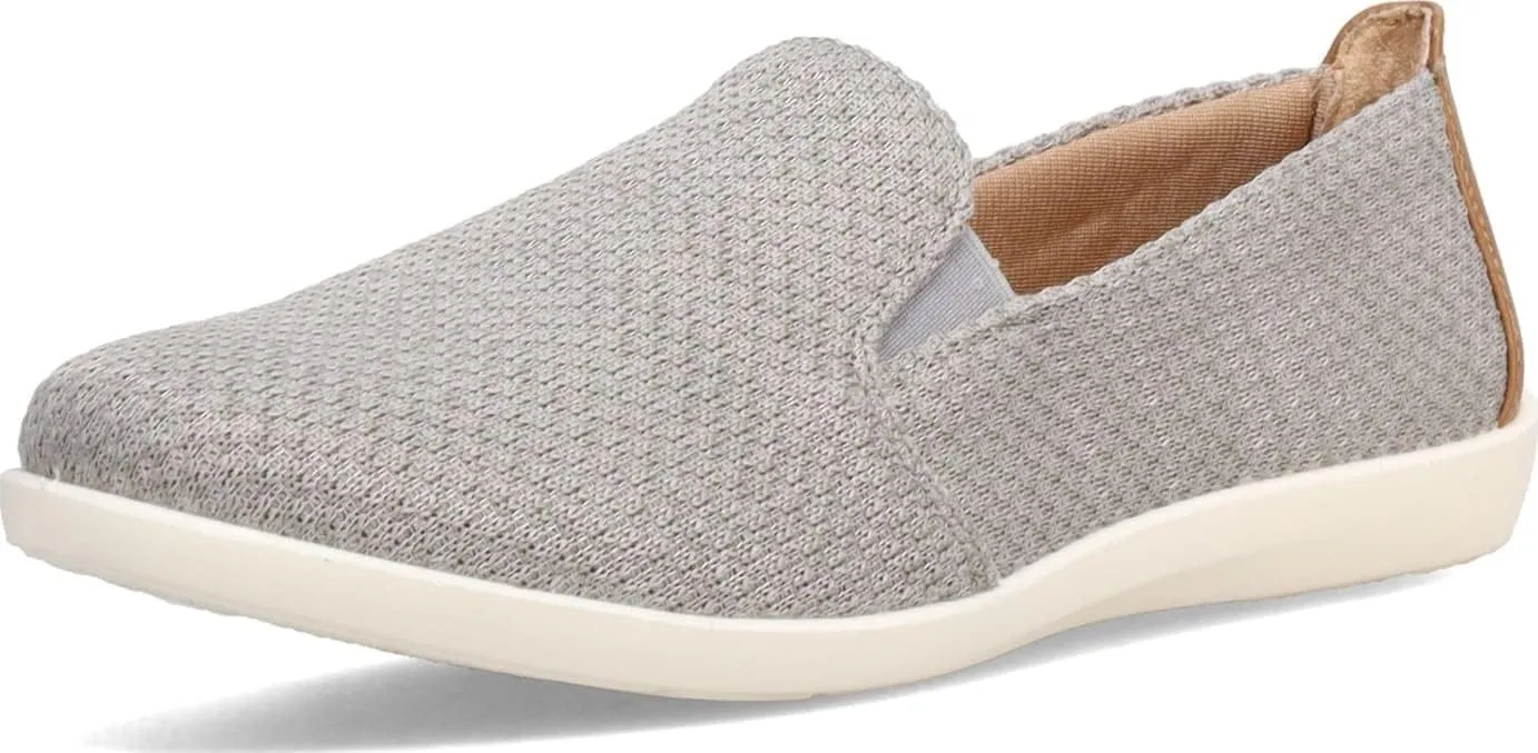 LifeStride Women's Next Level Slip-On Sneaker, Grey, 9 Wide