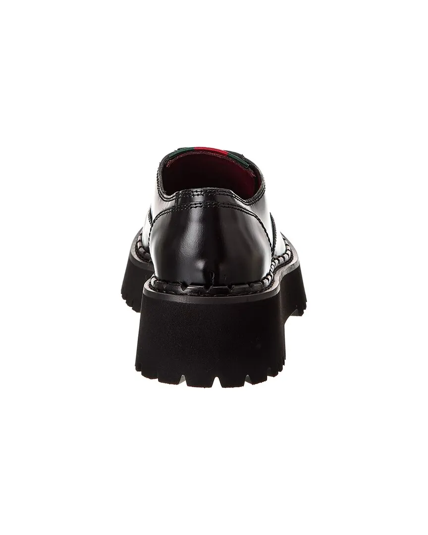 Loafer Beautifully designed Web Clean-lined Gucci Leather