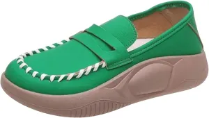 Loafers for Women Comfortable Slip On Business Casual Shoes Soft Muffin Soled Corrective Loafers Orthopedic Walking Shoes for All Occasions: Casual, Work, Party