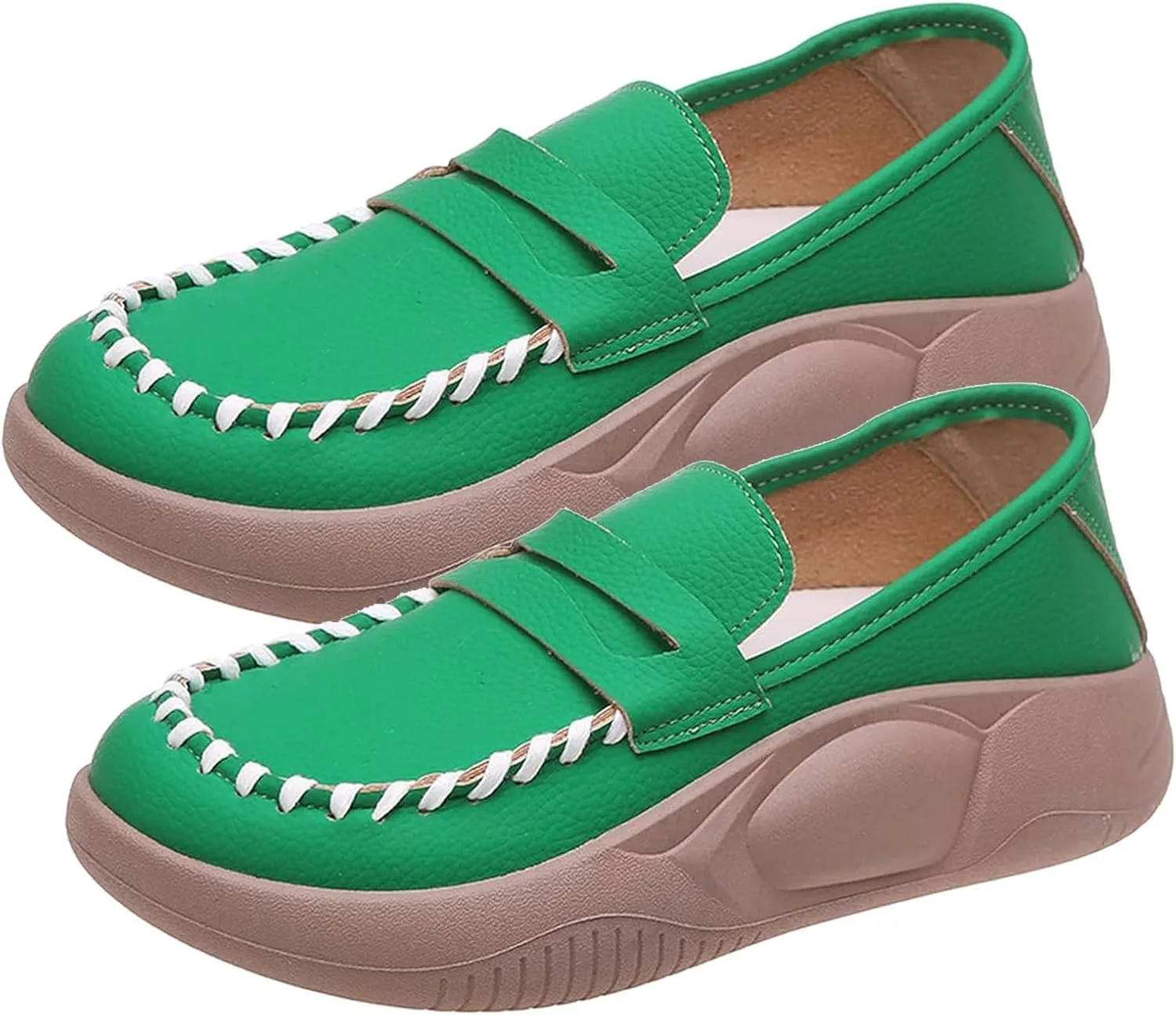 Loafers for Women Comfortable Slip On Business Casual Shoes Soft Muffin Soled Corrective Loafers Orthopedic Walking Shoes for All Occasions: Casual, Work, Party