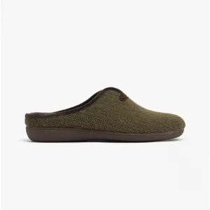 Lotus ALBERT Mens Mule Slippers Khaki