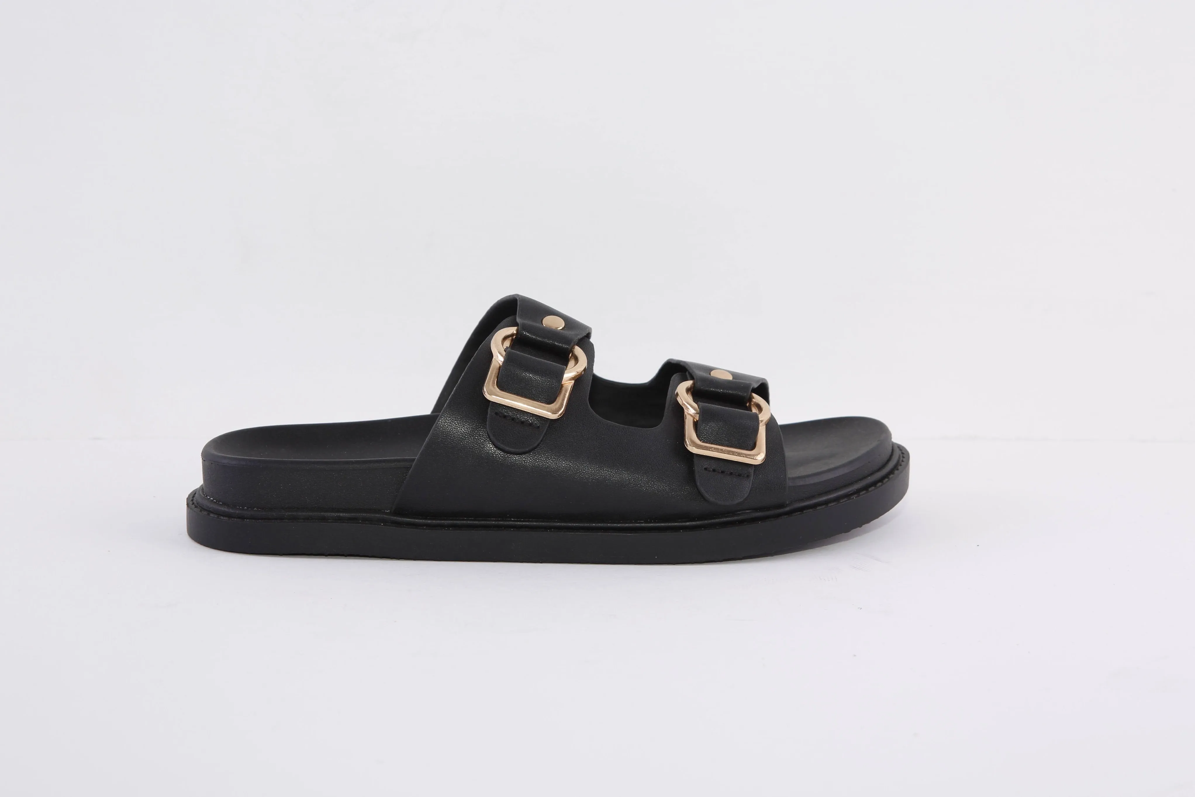 LOTUS - RAVEL LAKEN DOUBLE STRAP FASHION MULE - BLACK