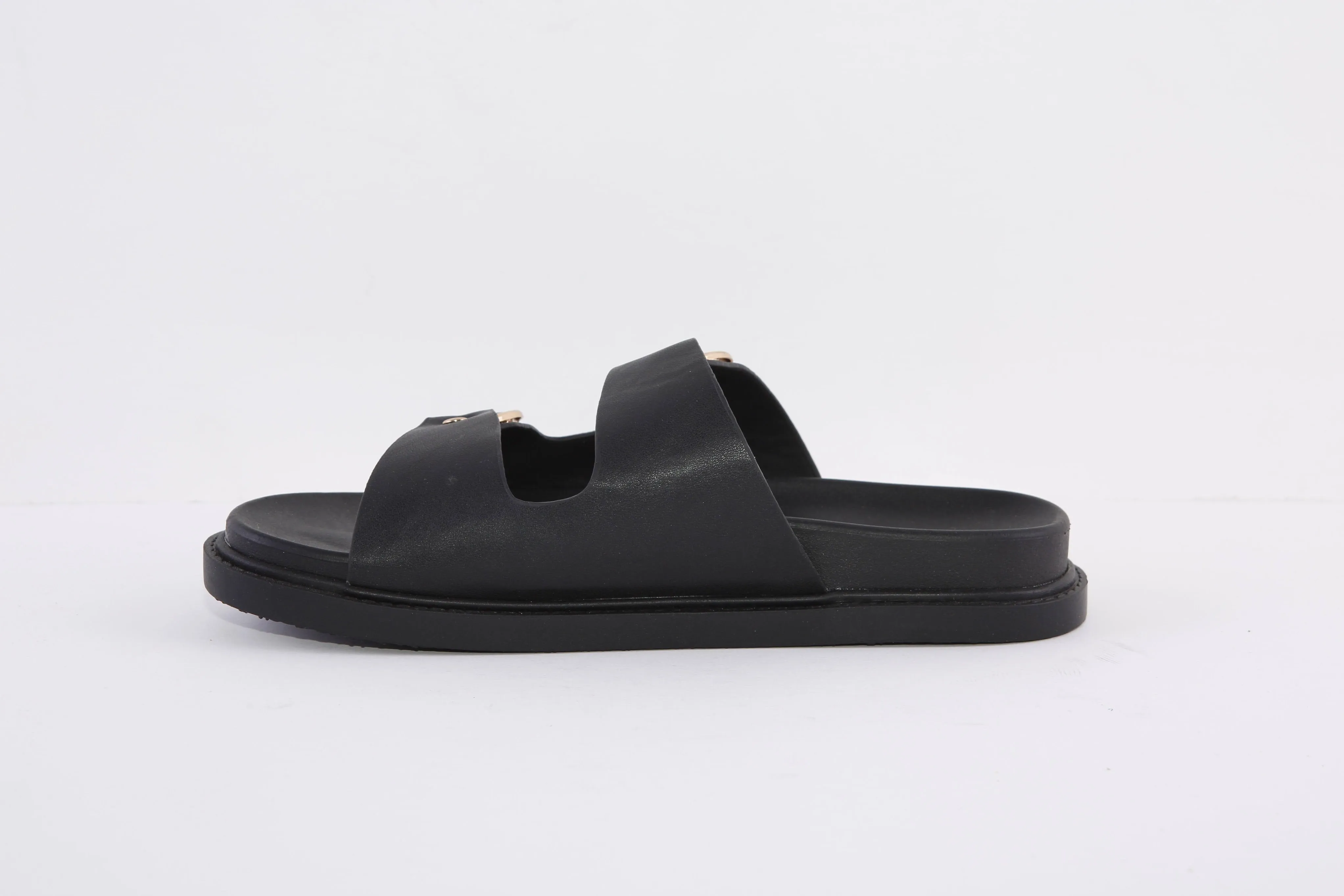 LOTUS - RAVEL LAKEN DOUBLE STRAP FASHION MULE - BLACK