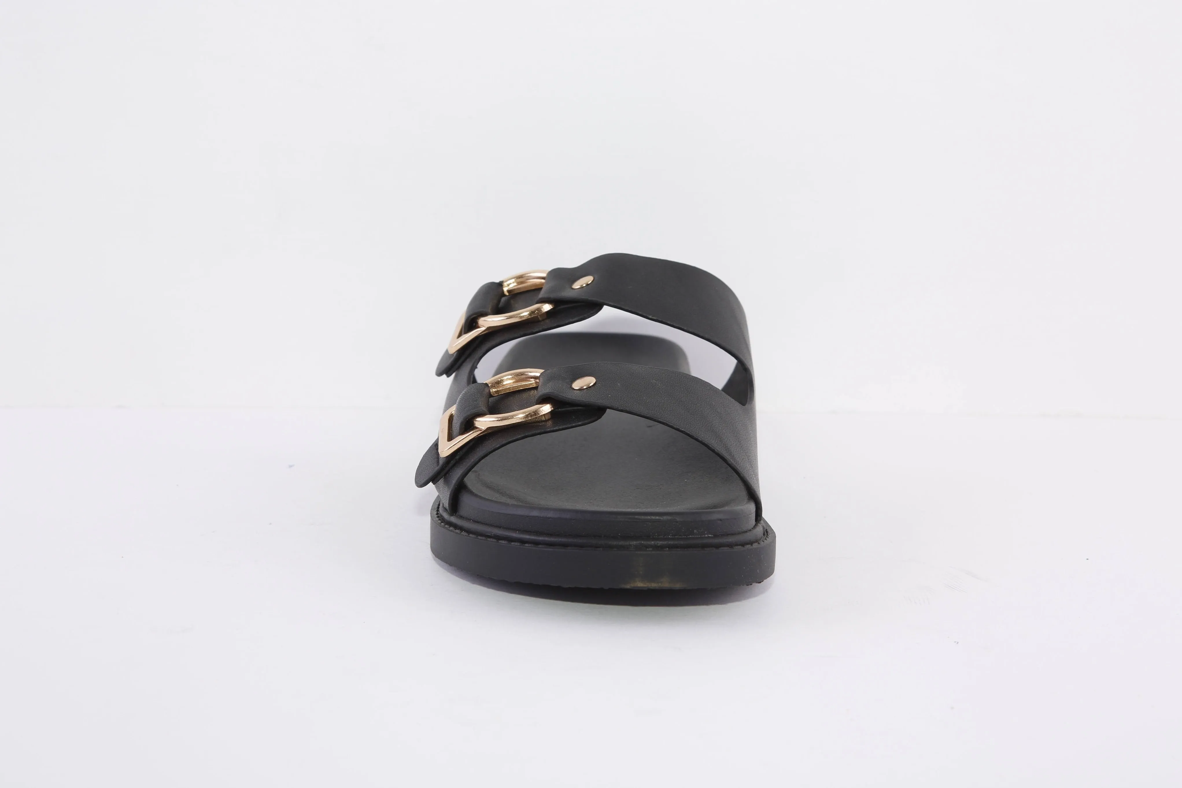 LOTUS - RAVEL LAKEN DOUBLE STRAP FASHION MULE - BLACK