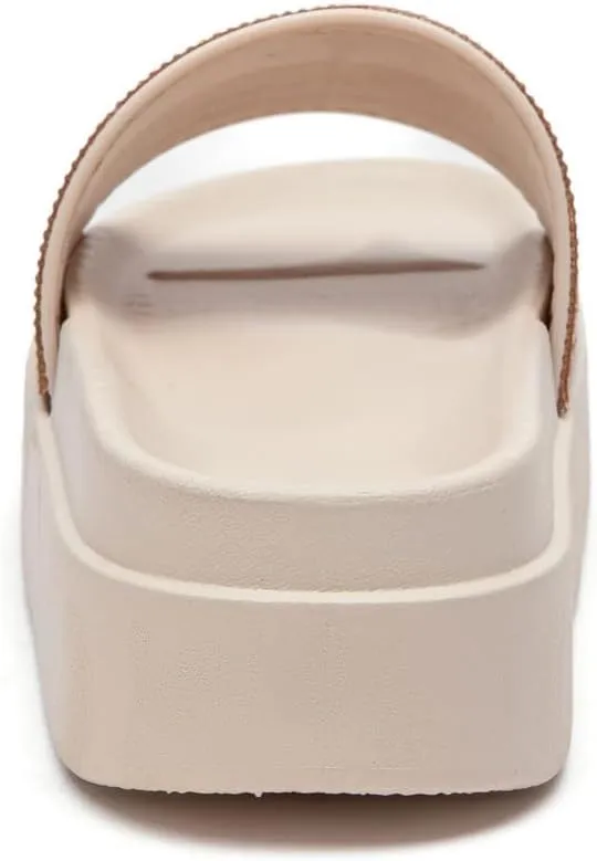 Lryweisy Slippers for Women Sandals Comfort Slides Rhinestone Glitter Shoes