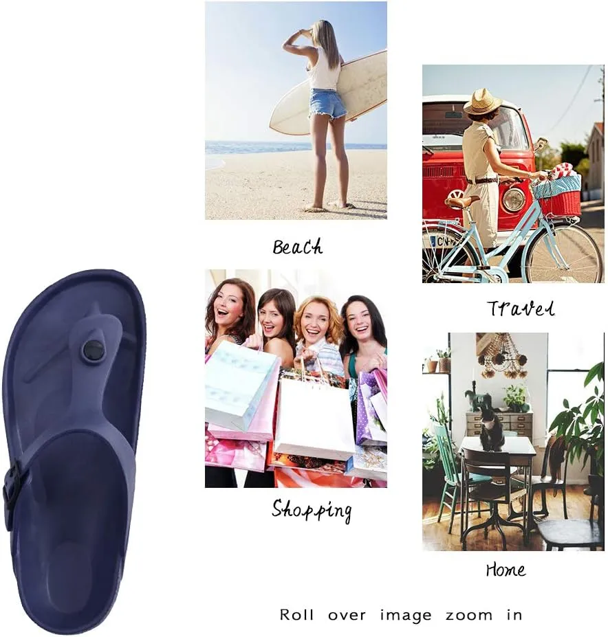Luffymomo Comfort Footbed Eva Flip fiop Thong Sandals for Womens