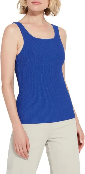 Lyssé Avril Sculpting Tank Top – Ribbed Knit Tank Tops for Women and Fitted Tank Top with 4-Way Stretch