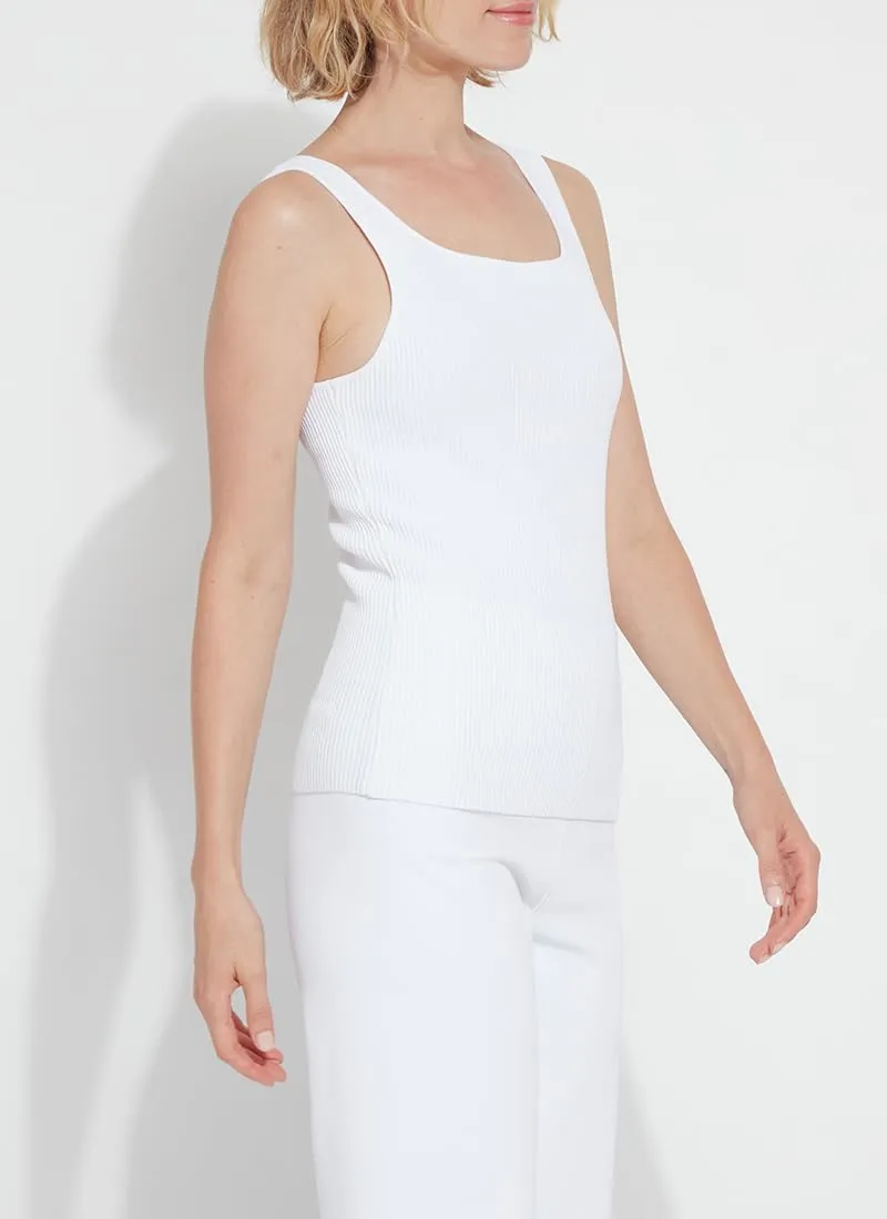 Lyssé Avril Sculpting Tank Top – Ribbed Knit Tank Tops for Women and Fitted Tank Top with 4-Way Stretch