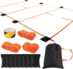 MABOZOO Pickleball Court Marking Kit, Temporary Pickleball Court Lines with 8pcs Sandbags Portable Marking Set Without Measurement for Indoor Outdoor