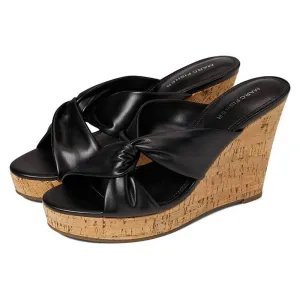Marc Fisher Sandals Bonia Black Wedge Sandals