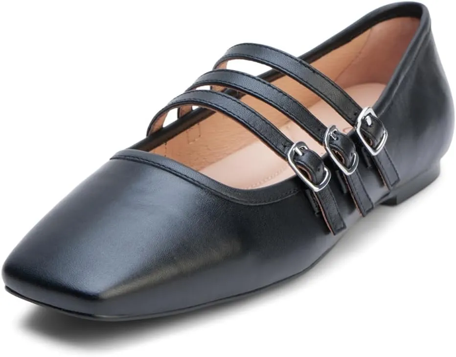 Matisse Womens Nova Mary Jane Ballet Flats Casual - Black