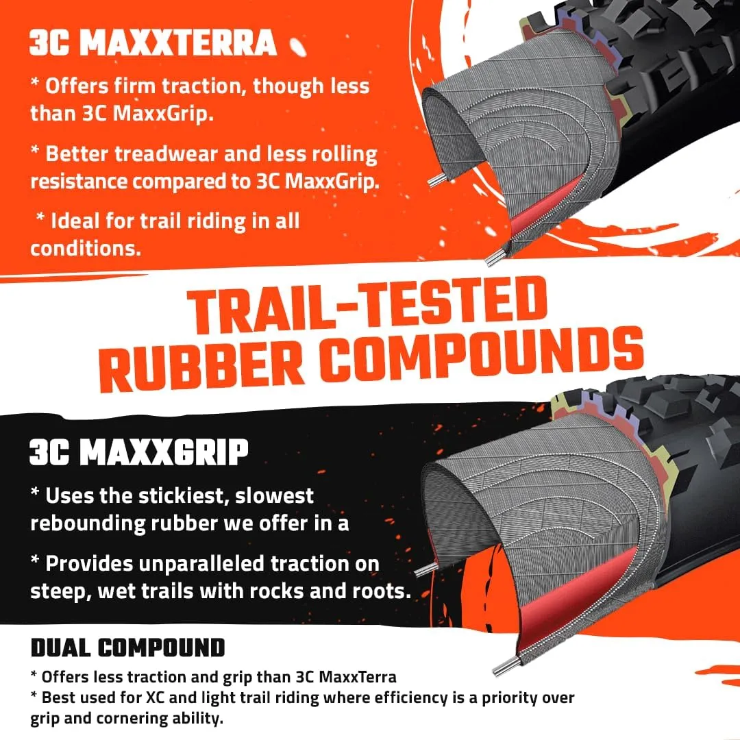 MAXXIS High Roller II Mountain Bike Tire - 26" 27.5" & 29" - Bundle with Cycle Crew Tire Lever