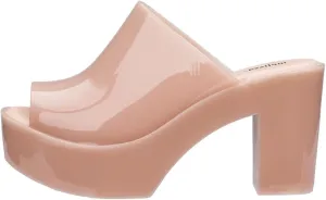 Melissa Mule Heel Collection - Fashion Sandal for Women - Iridescent Comfortable Mule Style - High-Shine Upper with Bubblegum Scent - Chic and Sophisticated