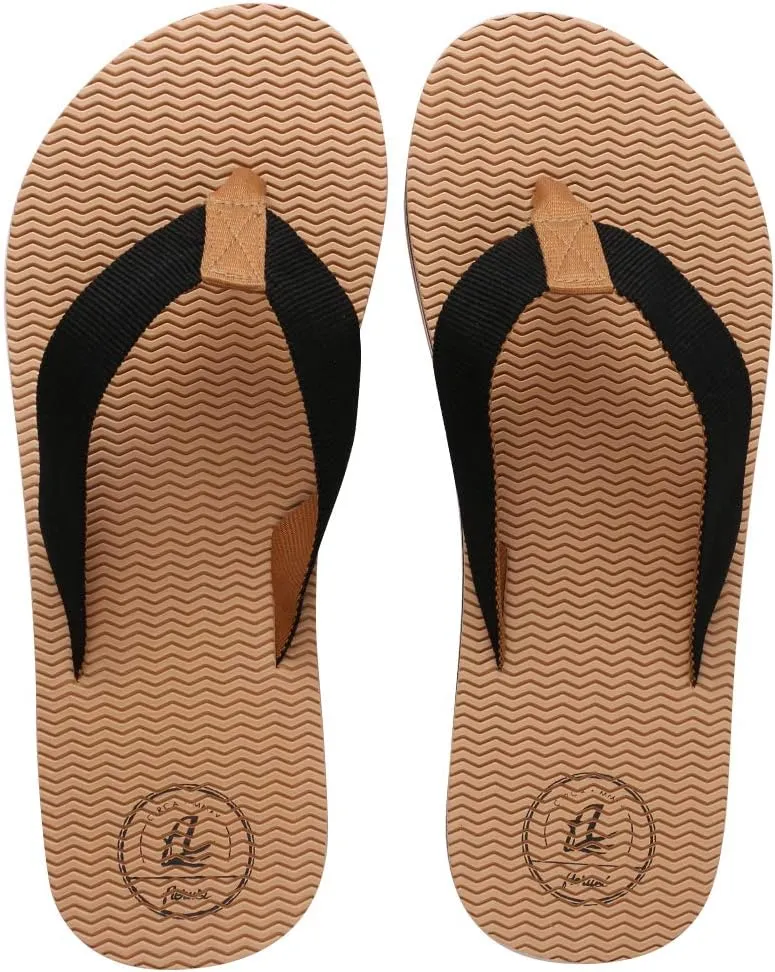 Men's Beach Flip Flops Soft Comfortable Open Toe Walking Thong Sandals Summer Slippers