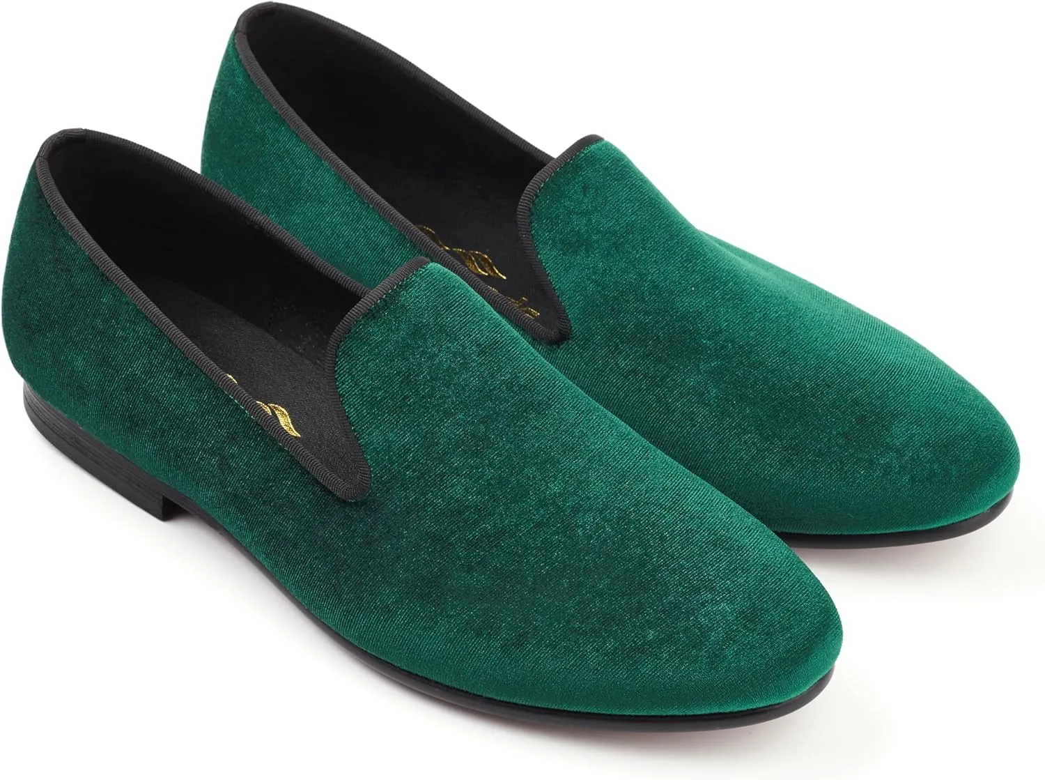 Mens Dress Shoes for Wedding Slip On Formal Velvet Loafers