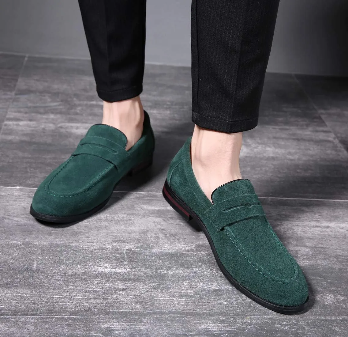 Mens Driving Moccasins Penny Slip On Loafers Classic Comfortable Casual Driving Shoes Boat Shoes for Men