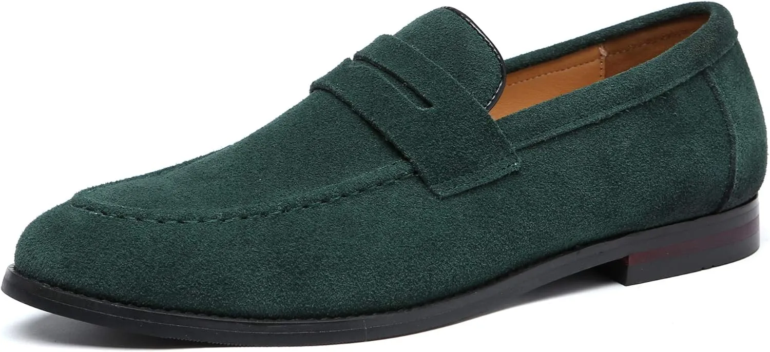 Mens Driving Moccasins Penny Slip On Loafers Classic Comfortable Casual Driving Shoes Boat Shoes for Men