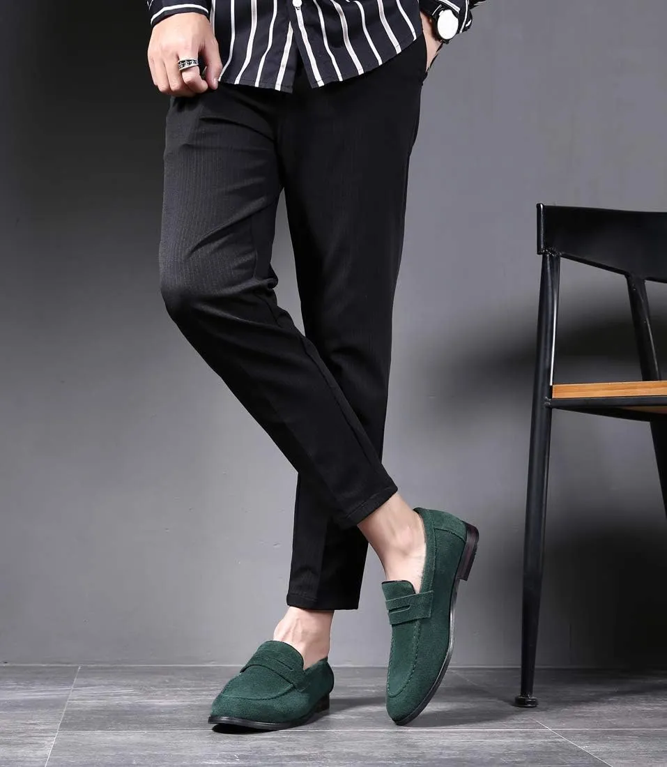 Mens Driving Moccasins Penny Slip On Loafers Classic Comfortable Casual Driving Shoes Boat Shoes for Men