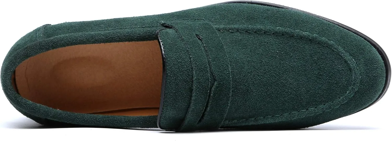 Mens Driving Moccasins Penny Slip On Loafers Classic Comfortable Casual Driving Shoes Boat Shoes for Men