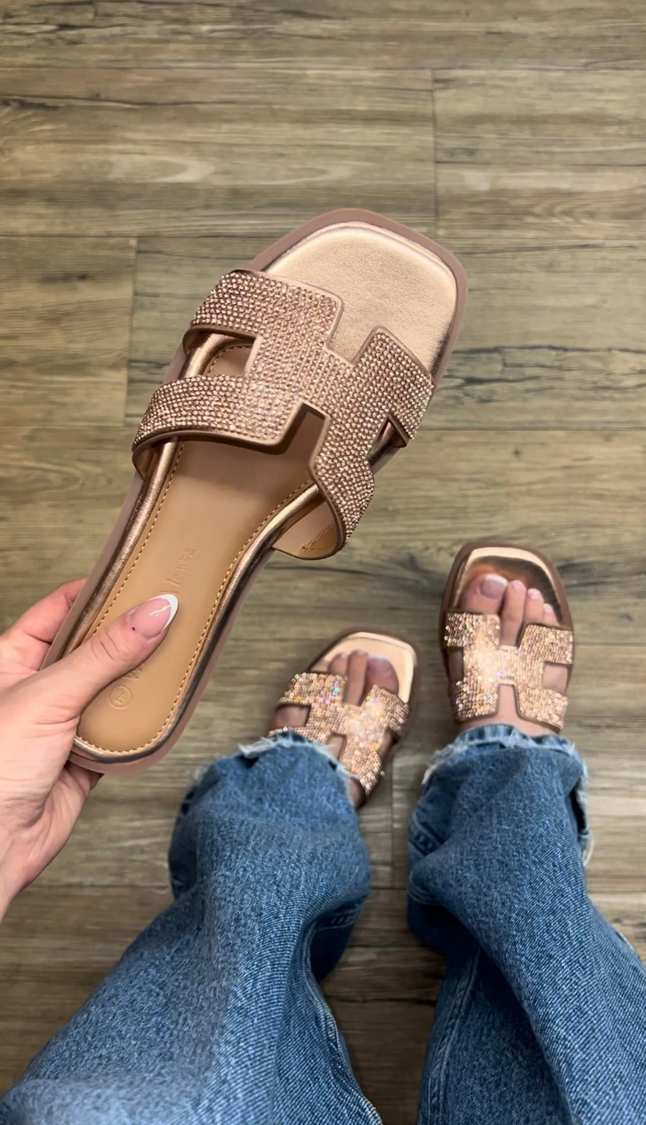 Miley Embellished Flat Sandal