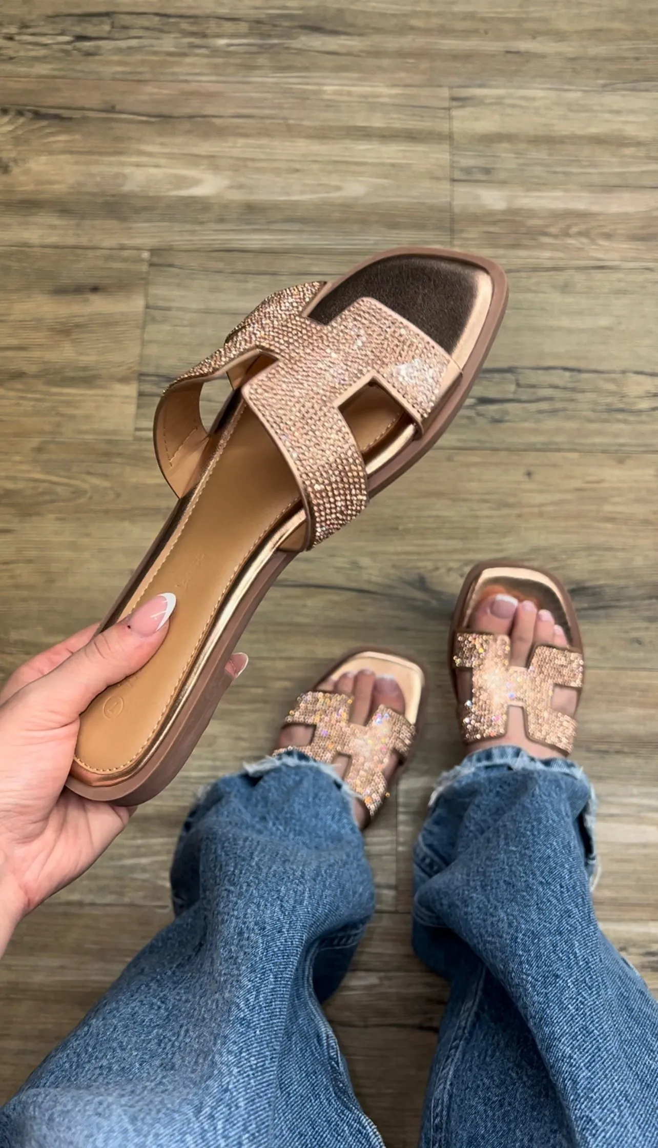 Miley Embellished Flat Sandal