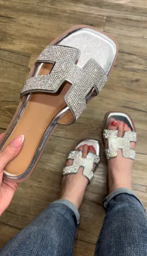 Miley Embellished Flat Sandal