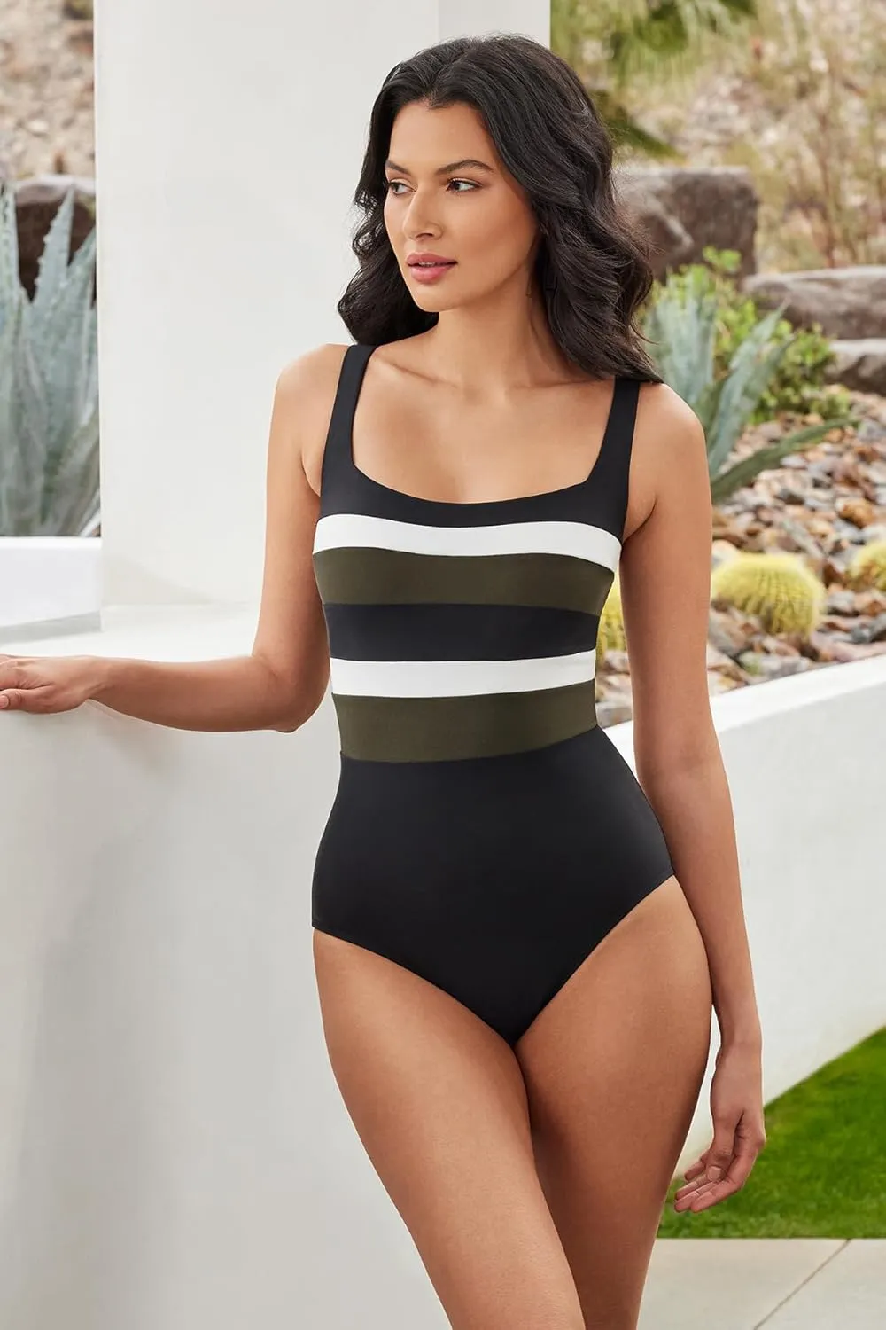 Miraclesuit Women's Swimwear Spectra Trinity Underwire Tummy Control One Piece Swimsuit