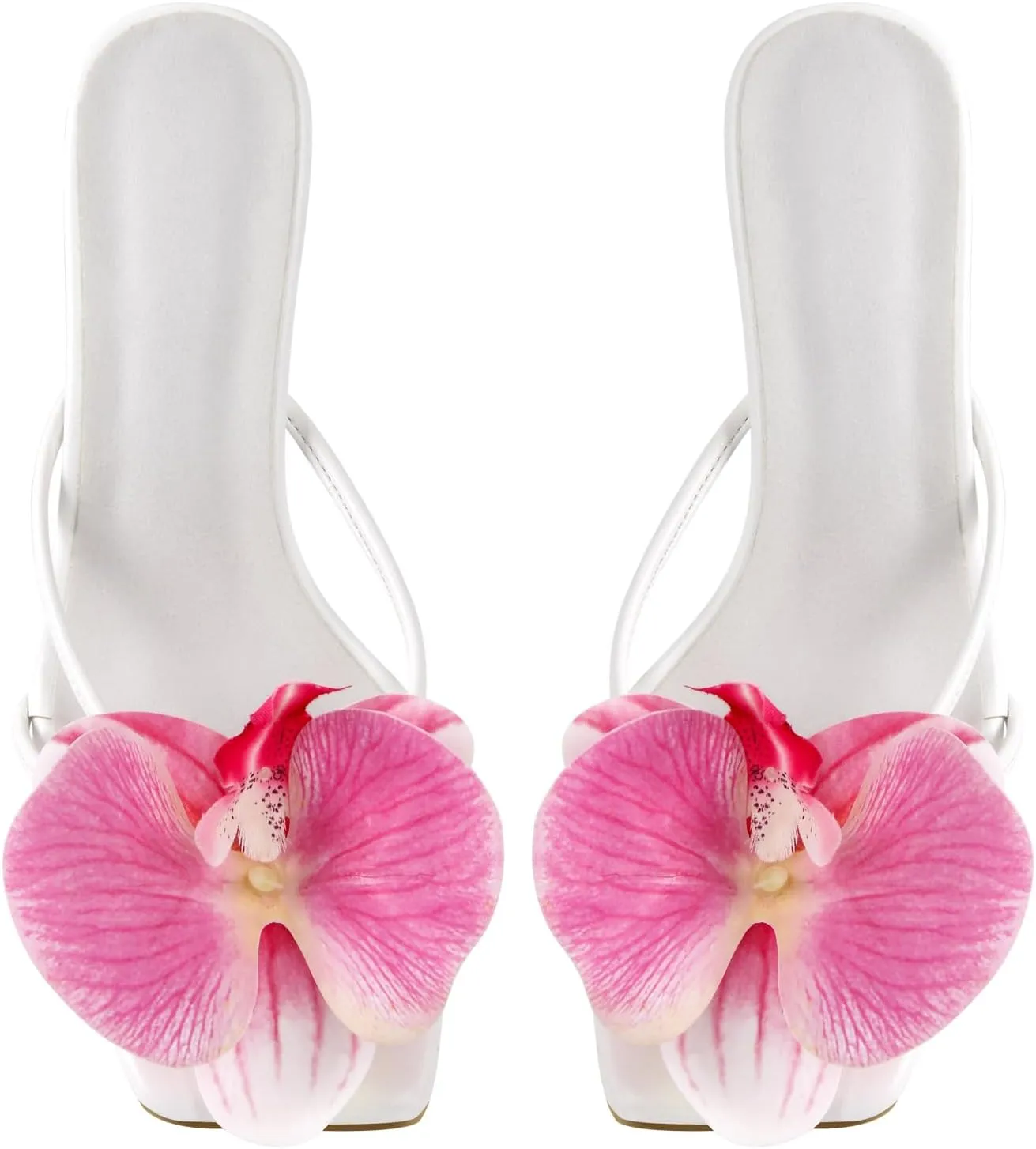 MissHeel Orchid Heels for Women Slip On Kitten Heel