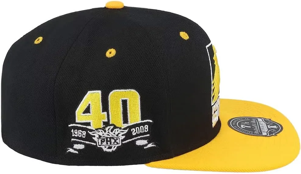 Mitchell & Ness mens Chicago Bulls Hwc Hardwood Classics Dynasty Yellow Toe Fitted Cap