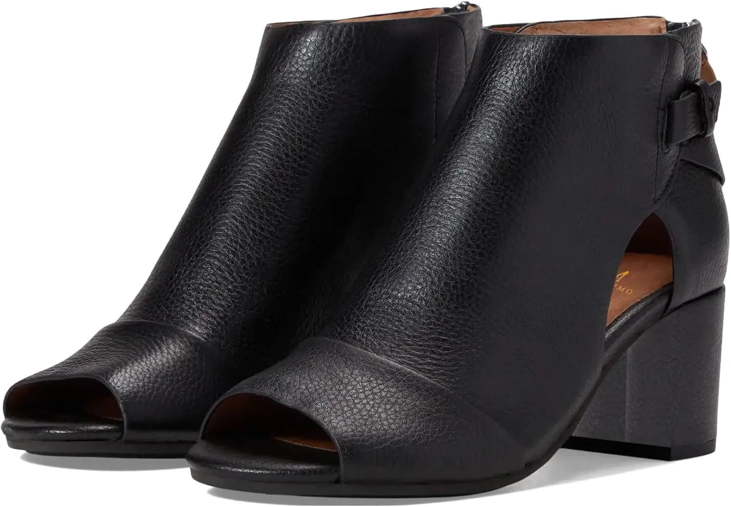 MOOMMO Women Open Toe Booties Sandals Heeled Cutout Peep Toe Summer Ankle Bootie Chunky Block Mid Heel Back Zipper Hollowed Dress Sandal Shoes 2.5" Heels Retro Elegant Office Party Comfort 4-11 M US