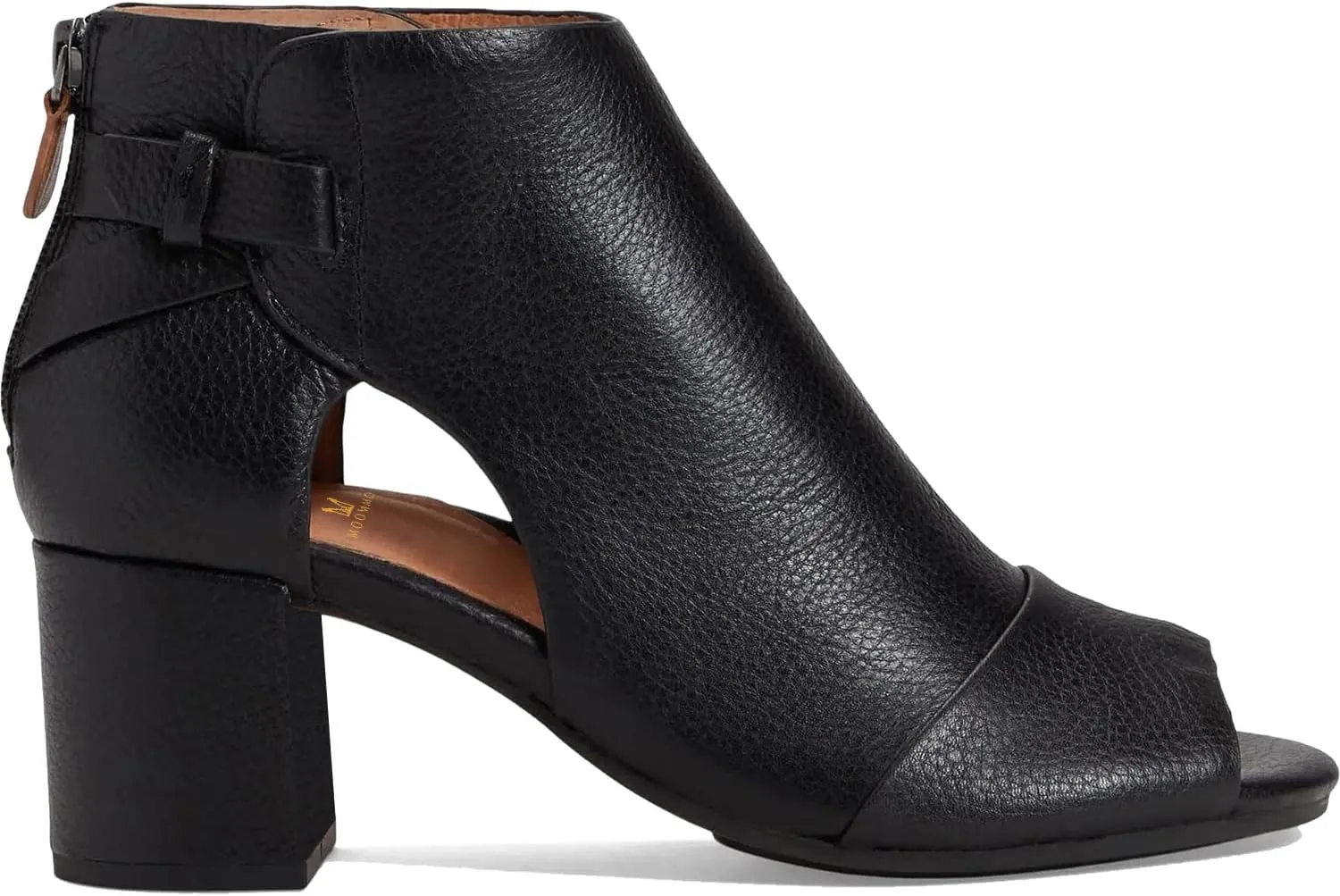 MOOMMO Women Open Toe Booties Sandals Heeled Cutout Peep Toe Summer Ankle Bootie Chunky Block Mid Heel Back Zipper Hollowed Dress Sandal Shoes 2.5" Heels Retro Elegant Office Party Comfort 4-11 M US