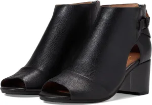 MOOMMO Women Open Toe Booties Sandals Heeled Cutout Peep Toe Summer Ankle Bootie Chunky Block Mid Heel Back Zipper Hollowed Dress Sandal Shoes 2.5" Heels Retro Elegant Office Party Comfort 4-11 M US