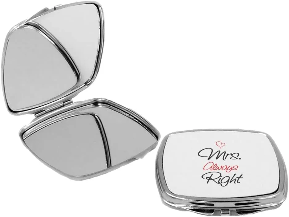 Mrs Always Right - Square Compact Mirror Personal Mirror