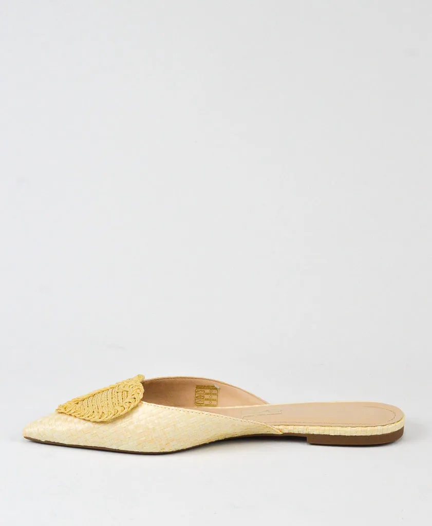 Mule Santa Lolla Palha Bico Fino Coração - 0346.34E2.0256.00B0