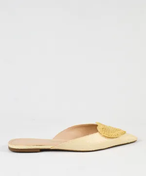 Mule Santa Lolla Palha Bico Fino Coração - 0346.34E2.0256.00B0