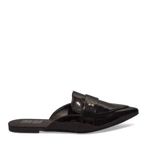 Mule Santa Lolla Preto Verniz Bico Fino