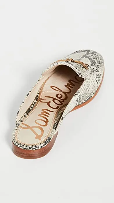 Multi On Toe Embellished Loafers Slip Wide Best-reviewed Beach Mules Almond Sam Linnie Adaptive Edelman