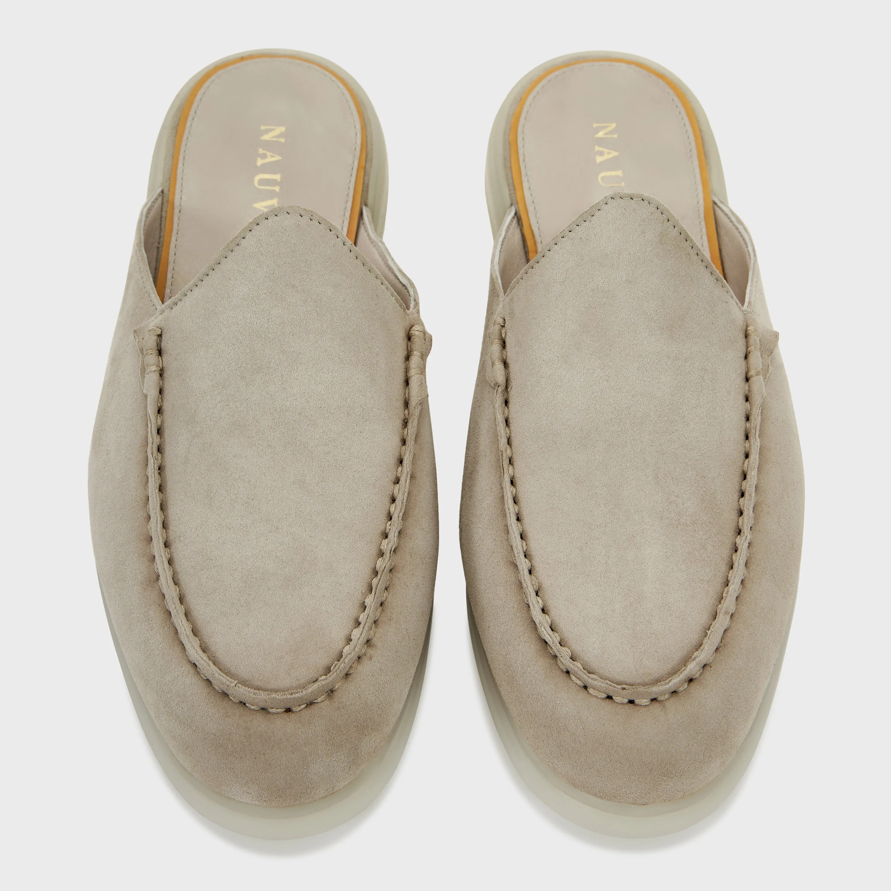 Nagra Mule | Stone Suede