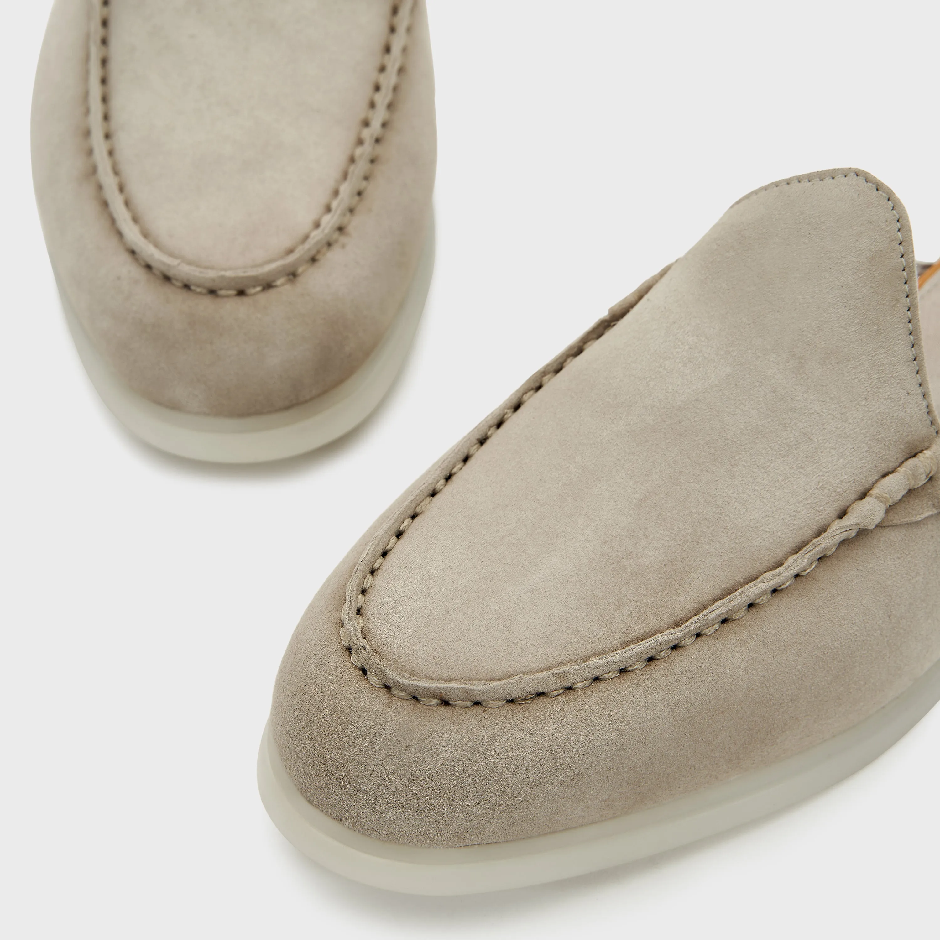 Nagra Mule | Stone Suede