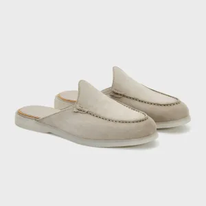 Nagra Mule | Stone Suede