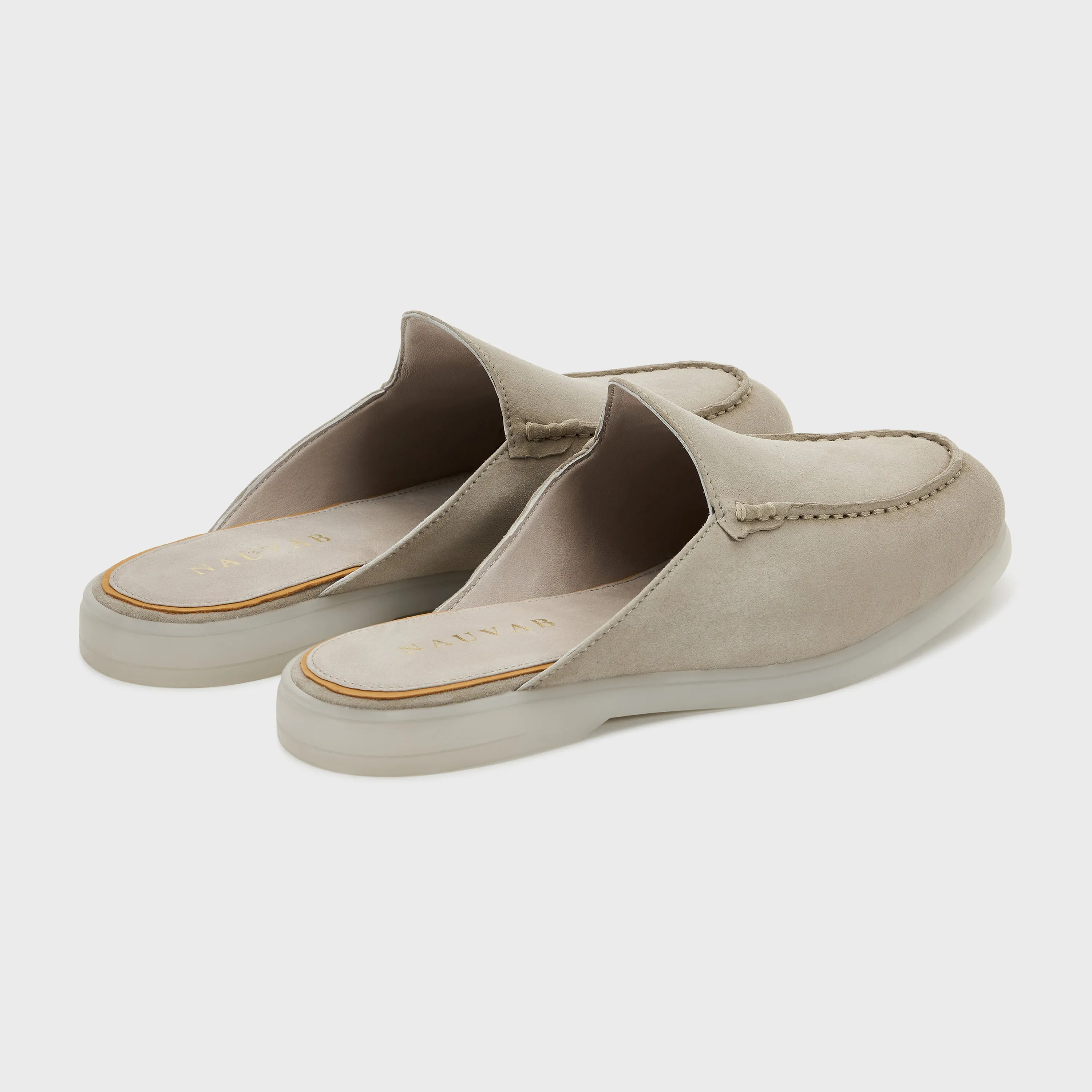 Nagra Mule | Stone Suede