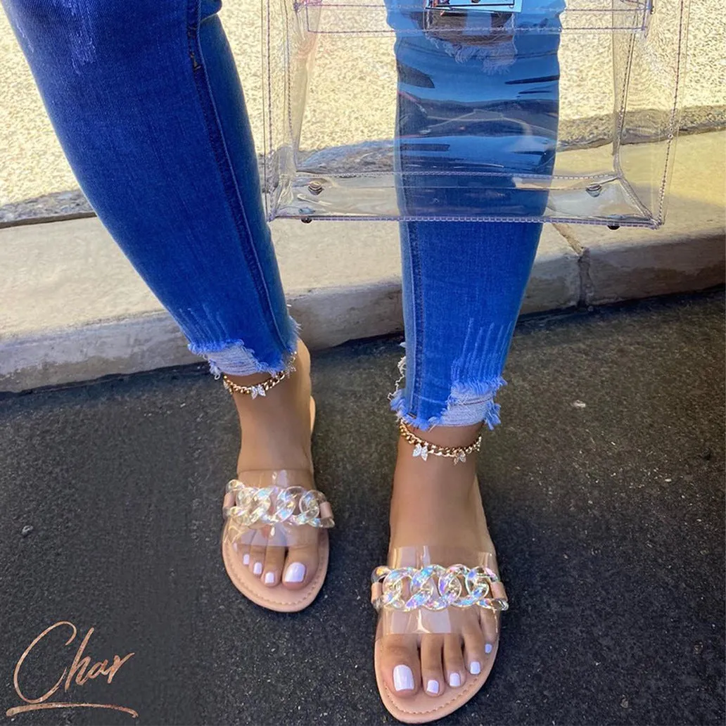 NEWEST Fashion Ladies Sandals Flat Bottom Bowknot Women's Casual Slippers