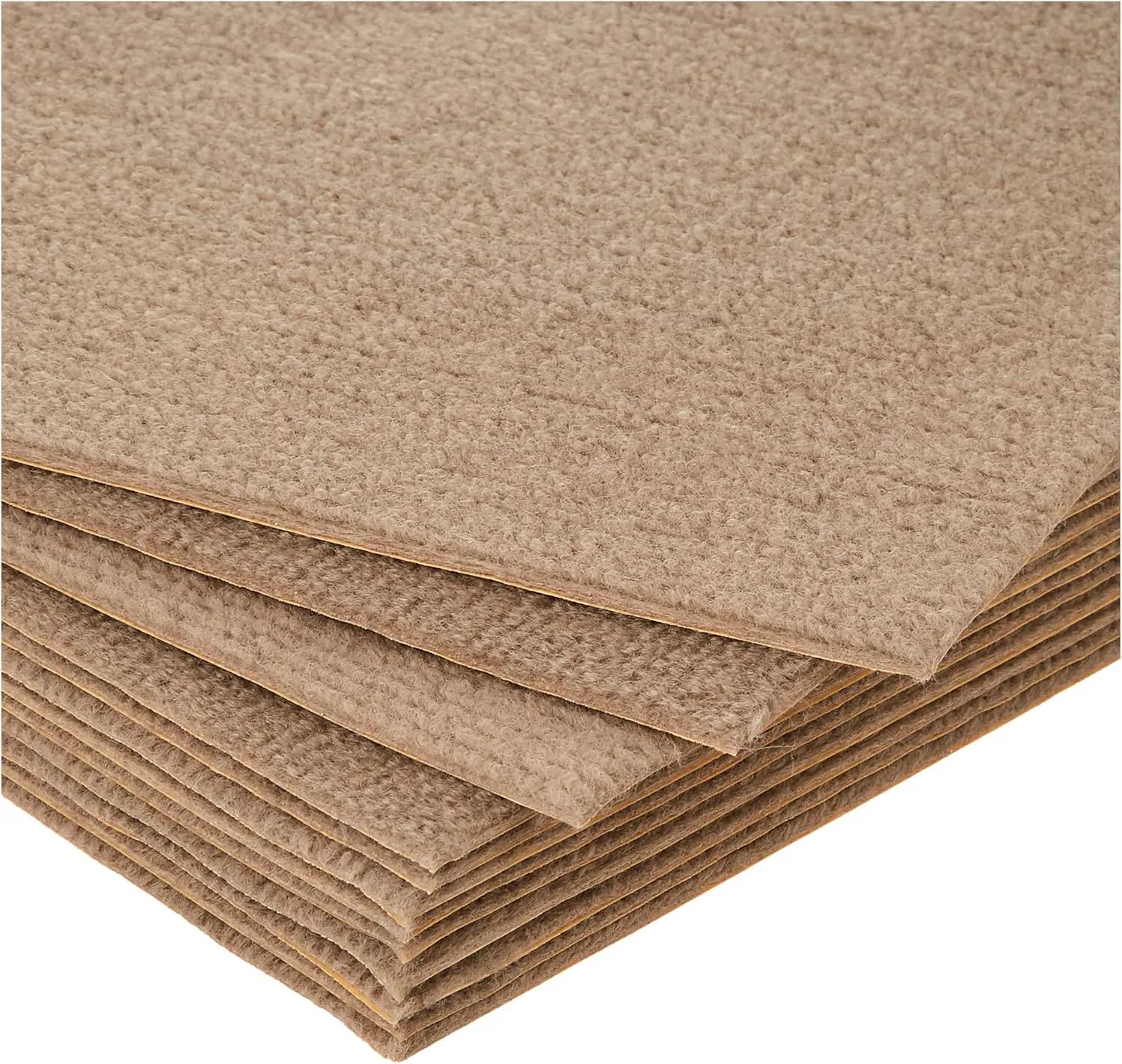 Nexus Self Adhesive 12-Inch Carpet Floor Tiles, 12 Tiles - 12" x 12", Tan - Peel & Stick, DIY Flooring for Kitchen, Dining Room, Bedrooms & Bathrooms by Achim Home Decor