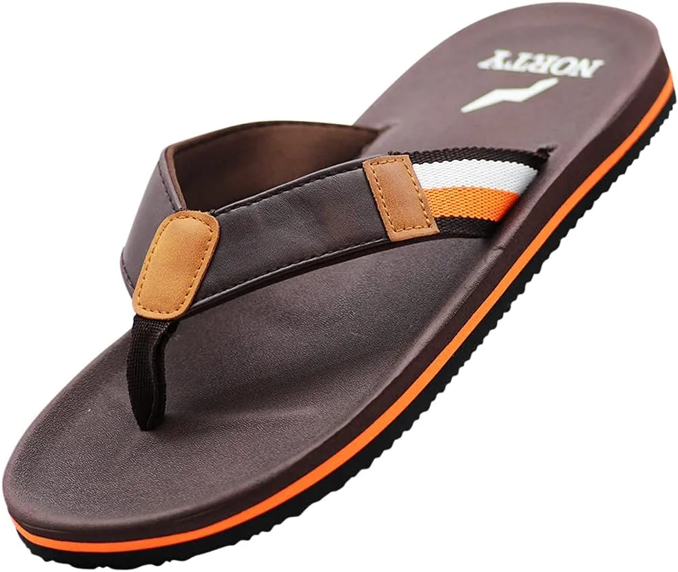 NORTY Men's Thong Sandals - Comfortable Flip Flops for Men - Perfect for Beach, Pool, and Casual Wear